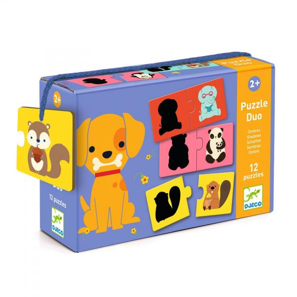 JEUX  EDUCATIFS - PUZZLES DUO-TRIO : Ombres - Djeco-DJ08187
