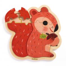 Puzzle en bois 16 pièces : Puzzlo Nut