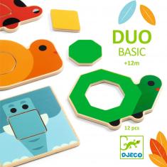 Puzzles de madera de 6 x 2 piezas: DuoBasic