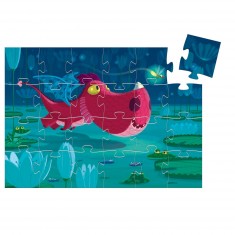 24-teiliges Silhouette-Puzzle: Edmond der Drache