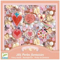 Box of Fancy Heart Beads