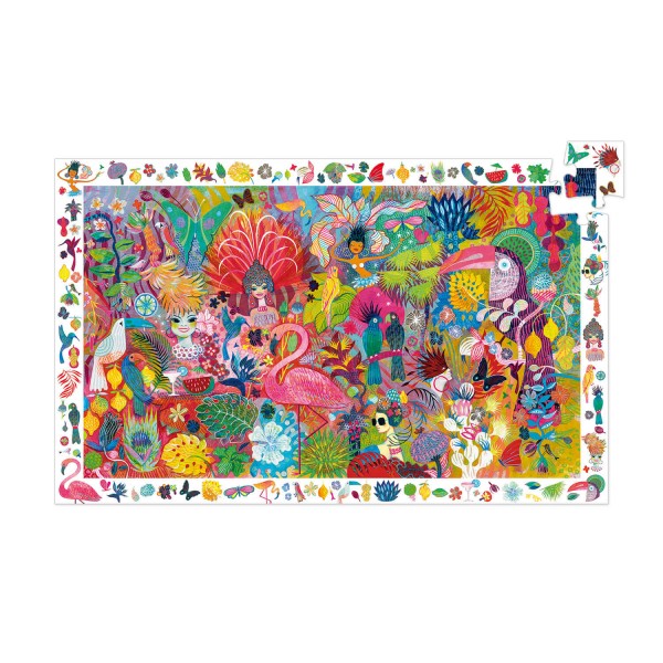 200-teiliges Puzzle: Beobachtungspuzzle: Karneval in Rio - Djeco-DJ07452