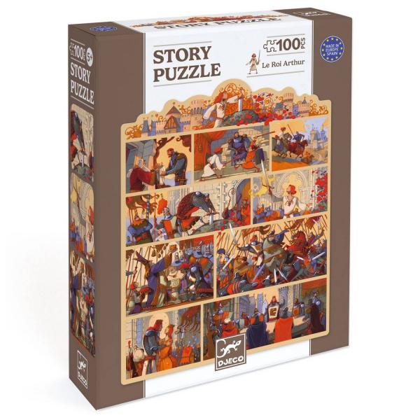 Puzzle 100 pièces - Le Roi Arthur - Djeco-DJ07054