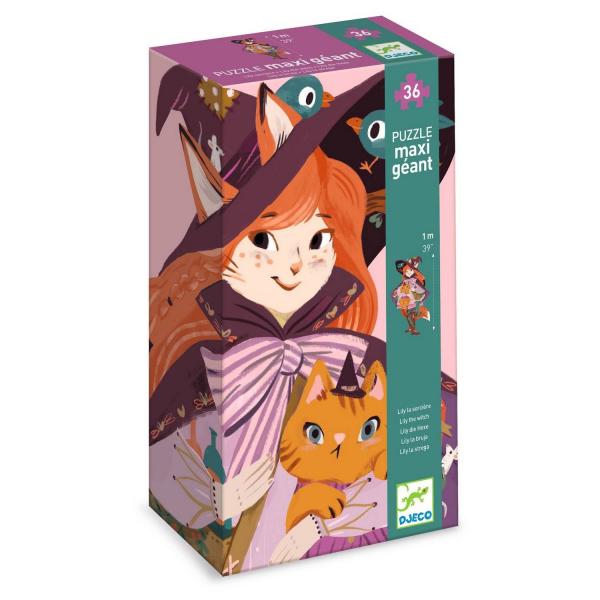 36 piece puzzle - Lily the witch + 1 miniature - Djeco-DJ07168