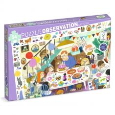 54-piece observation puzzle - The birthday party