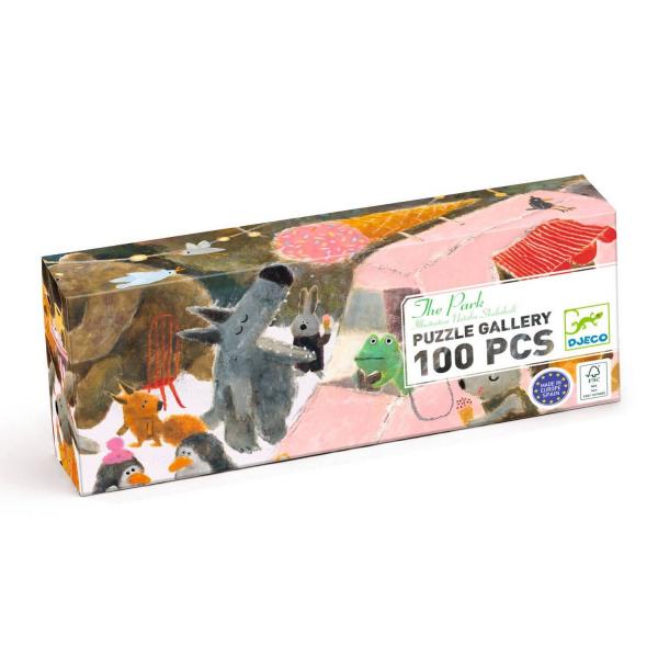 Puzzle-Galerie 100 Teile - Der Park - Djeco-DJ07683