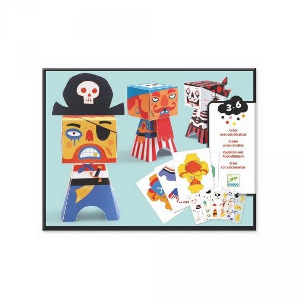 Paper Toys : Pirates décalqués - Djeco-DJ09042