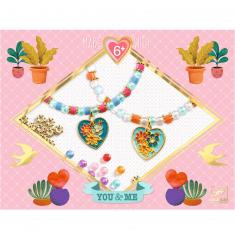 Kit de joyería creativa: Enhebrado de corazones