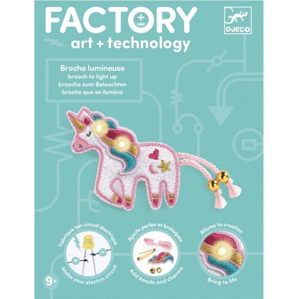 Brooch to light up: Factory: Sweet unicorn - Djeco-DJ09321