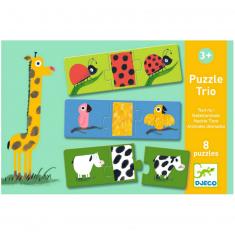 Puzzle Trio Djeco :Tout nu