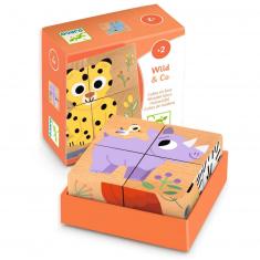 Cubes en bois : Wild and Co