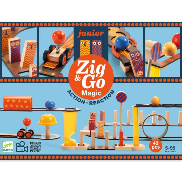 Construction game: Zig & Go: Junior Magic 43 pieces - Djeco-DJ05649