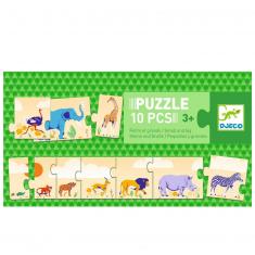 Puzzle frise : Petits et grands