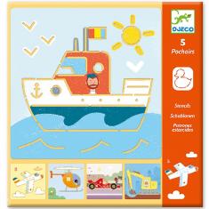 Pochoirs : Transports