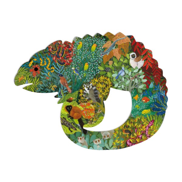 Puzz'Art 150 piece puzzle: Chameleon - Djeco-DJ07655