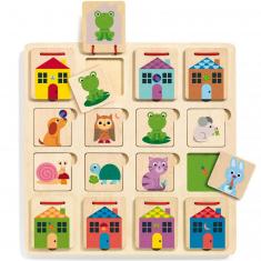 16-piece interlocking puzzle: Cabanimo