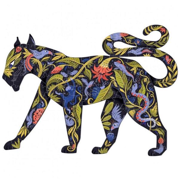 150 piece shape puzzle: Puzz'art: Panther - Djeco-DJ07659