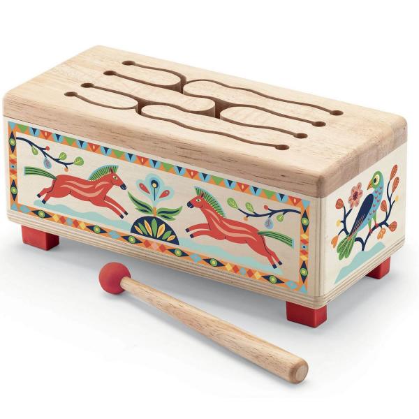 Wooden drum - Djeco-DJ06028