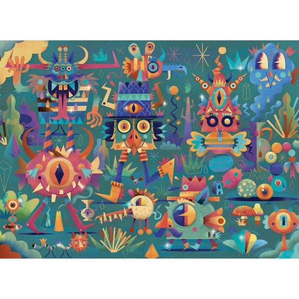 50 piece puzzle: The monster party - Djeco-DJ07020