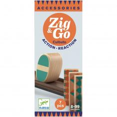 Action-reaction construction game: Zig and Go: Culbuto