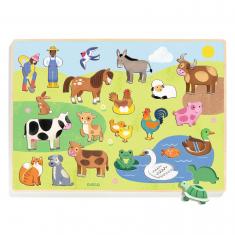 22-teiliges Holzpuzzle: Puzzlelo Campo