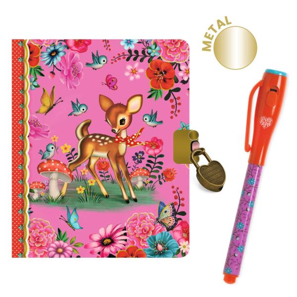 Cuaderno secreto con rotulador mágico: Fiona - Djeco-DD03651