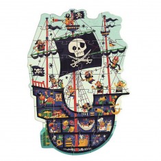 Puzzle géant 36 pièces : Le bateau des pirates