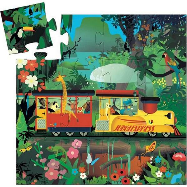 Puzzle 16 pièces : La locomotive - Djeco-DJ07267