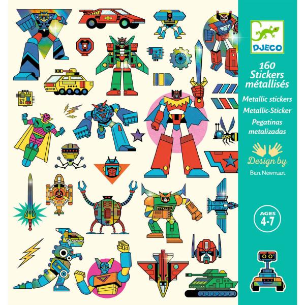 Metallic stickers: 160 - Djeco-DJ09276