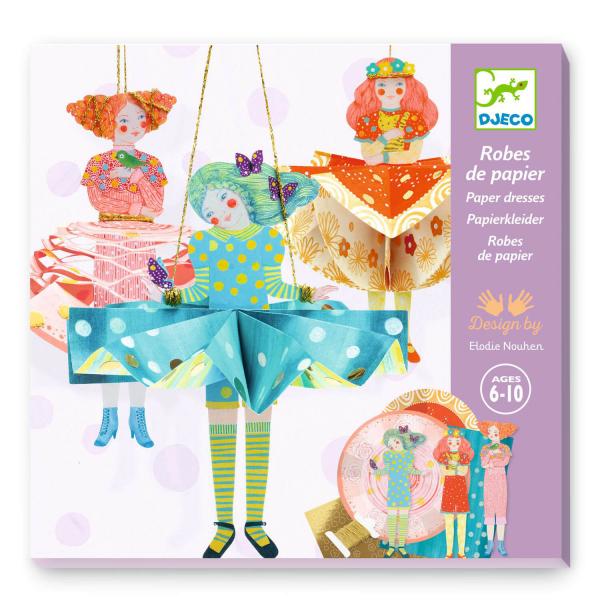 Folding box: Paper dresses - Djeco-DJ09453