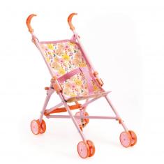  Zubehör für Poméa 32 cm Babypuppe: Blumen Kinderwagen – 54 cm