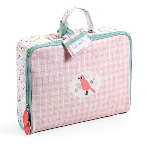  Accessory for Poméa 32 cm baby doll: Travel suitcase - Djeco-DJ07860