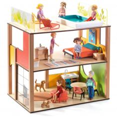 Furnished dolls house: City House