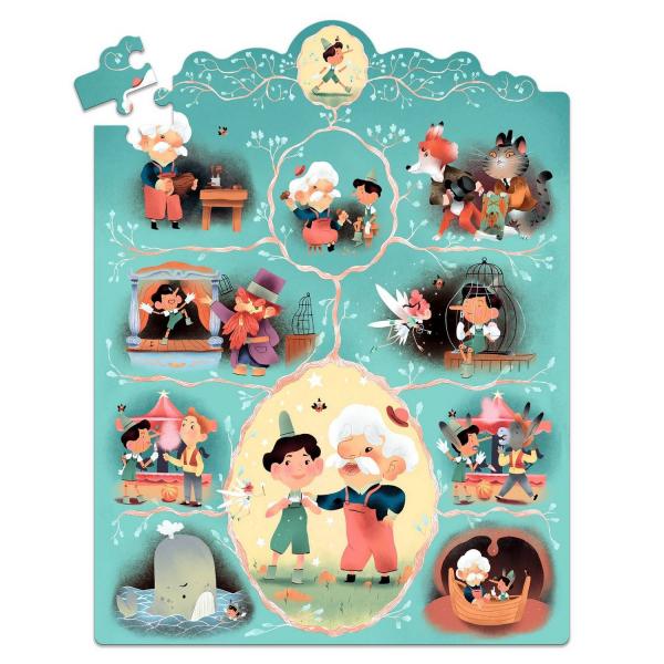 54 piece puzzle: Pinocchio - Djeco-DJ07052