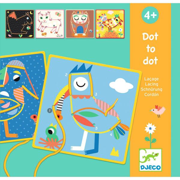  Juego educativo: Punto a punto - Cordones - Djeco-DJ08326