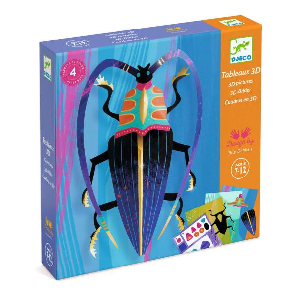  Creative game: Paper bugs - Djeco-DJ09449