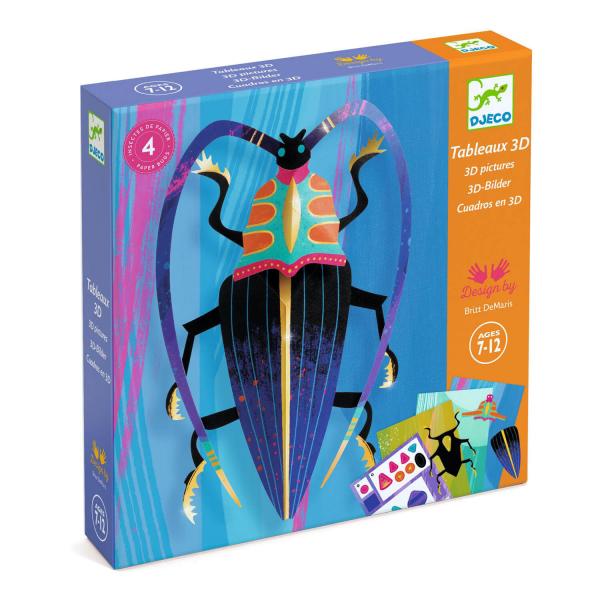 Jeu créatif : Paper bugs   - Djeco-DJ09449