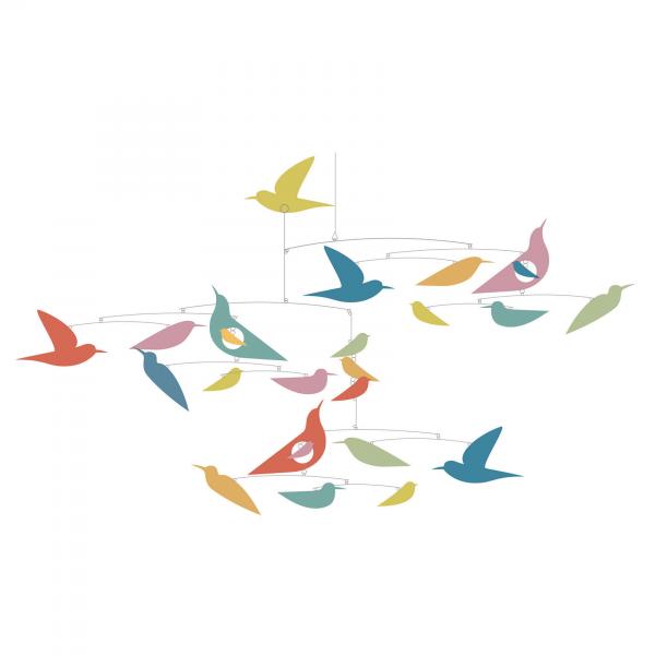 Mobiles - LITTLE BIG ROOM : Mobile Bunte Vögel - Djeco-DD04375