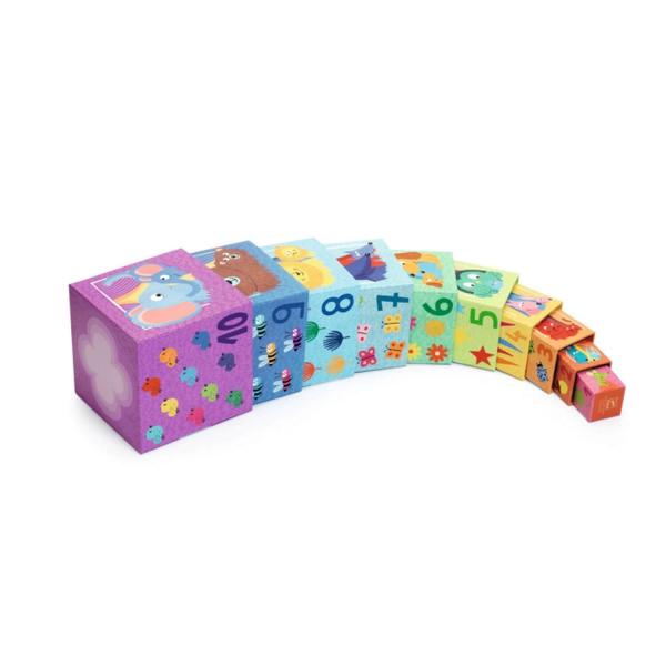 Stacking cubes: Rainbow - Djeco-DJ08510