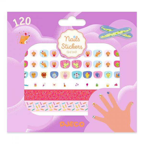 NAIL STICKERS : Joyeux anniversaire ! - BODY ART  - Djeco-DJ09243
