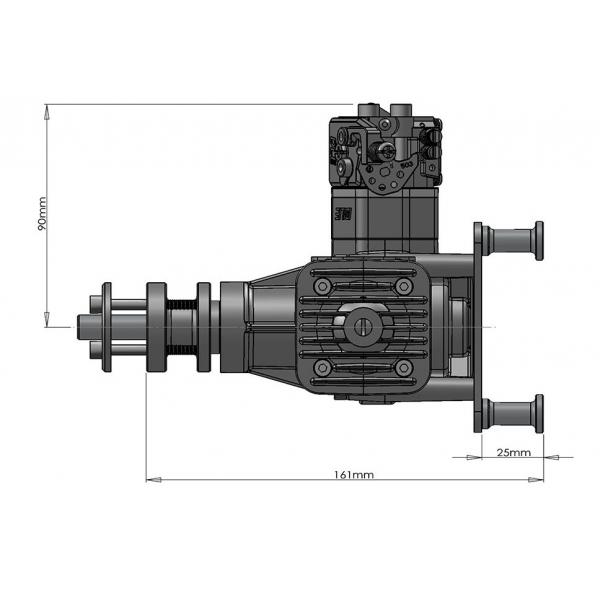 Moteur DLE-40 bicylindre 2 temps - DL Engines - DLE-40