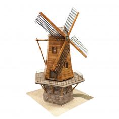 Modell aus Keramik und Holz: Holländische Mühle