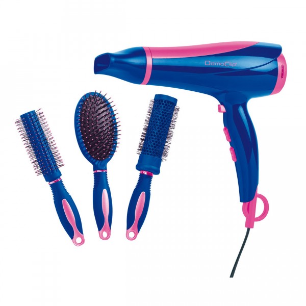 Set de coiffure sèche -cheveux et brosse - Domoclip-DOS123