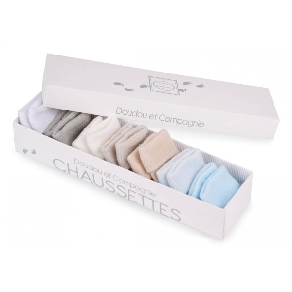 Coffret Mes premières chaussettes : 7 chaussettes Garçon - DoudouCie-DC2491