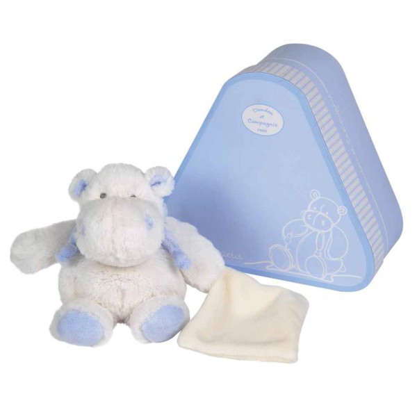 Doudou Mon tout petit : Hippo bleu - DoudouCie-DC2600