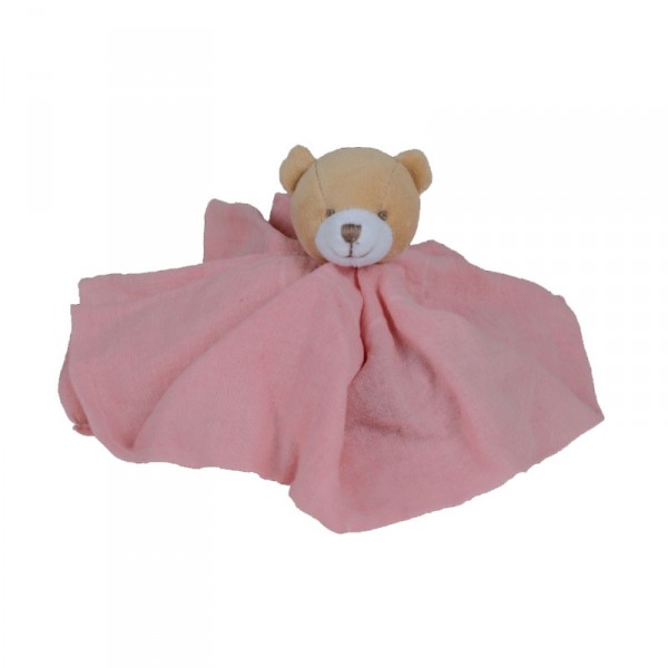 Peluche Doudou et Compagnie : Ours rose - DoudouCie-DC2358-5