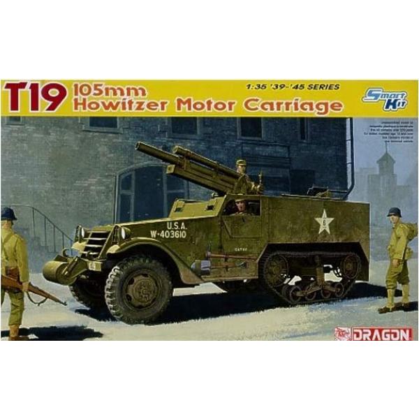 T19 105mm Howitzer Mot. Carr. Dragon 1/35 - T2M-D6496