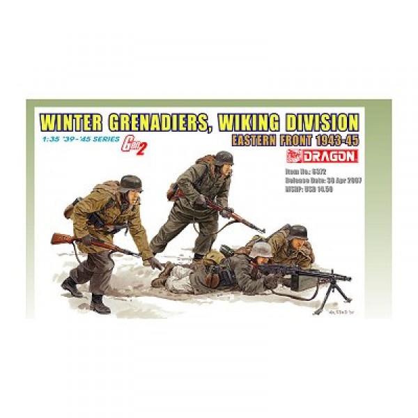 Figurines 2ème Guerre Mondiale : Grenadiers Division Wiking : Front de l'Est 1943-1945 - Dragon-6372