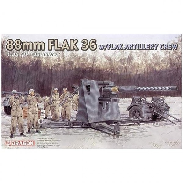 FlaK 36 88mm et servants Dragon 1/35 - Dragon-6260