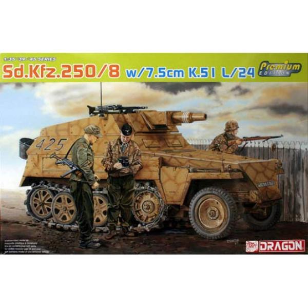 Sd.Kfz.250/8 avec K51 7.5cm Dragon 1/35 - T2M-D6425